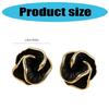 Multipurpose Delicate Black Camellia Earrings Fashion Accessory for Women Portable Addition To Any Outfits or Occasion