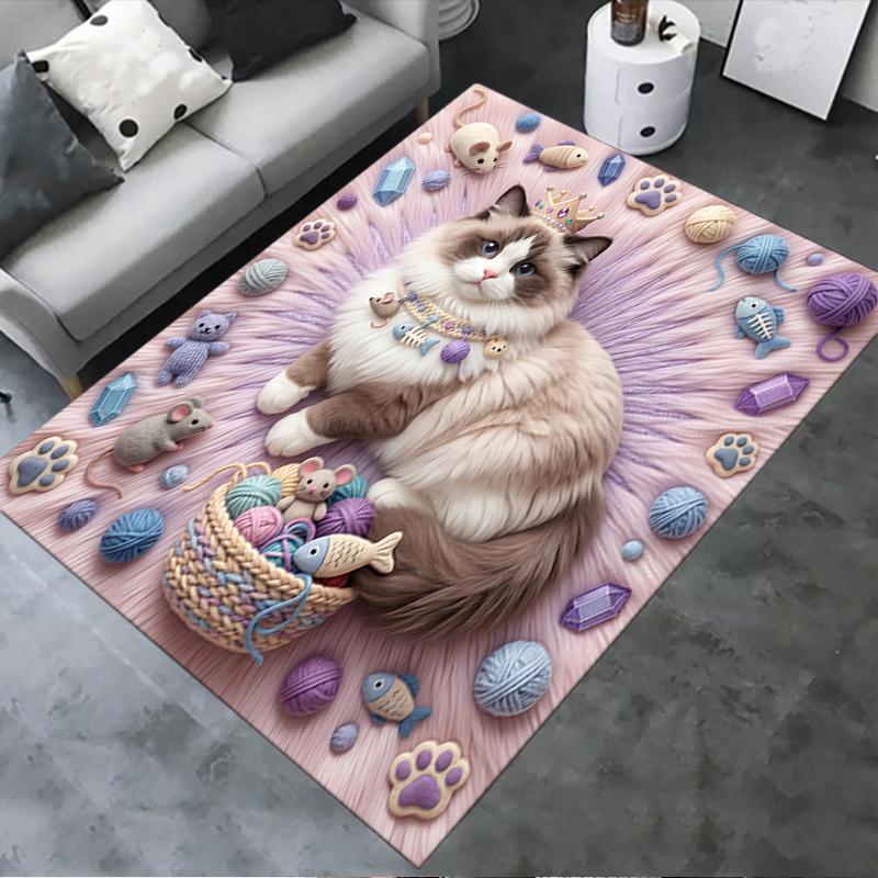 

2025 New Cute animals Carpet Rug for Living Room Bedroom Home Sofa Decoration,Kids play Non-slip Floor Mat 40x60cm( 15x23in )