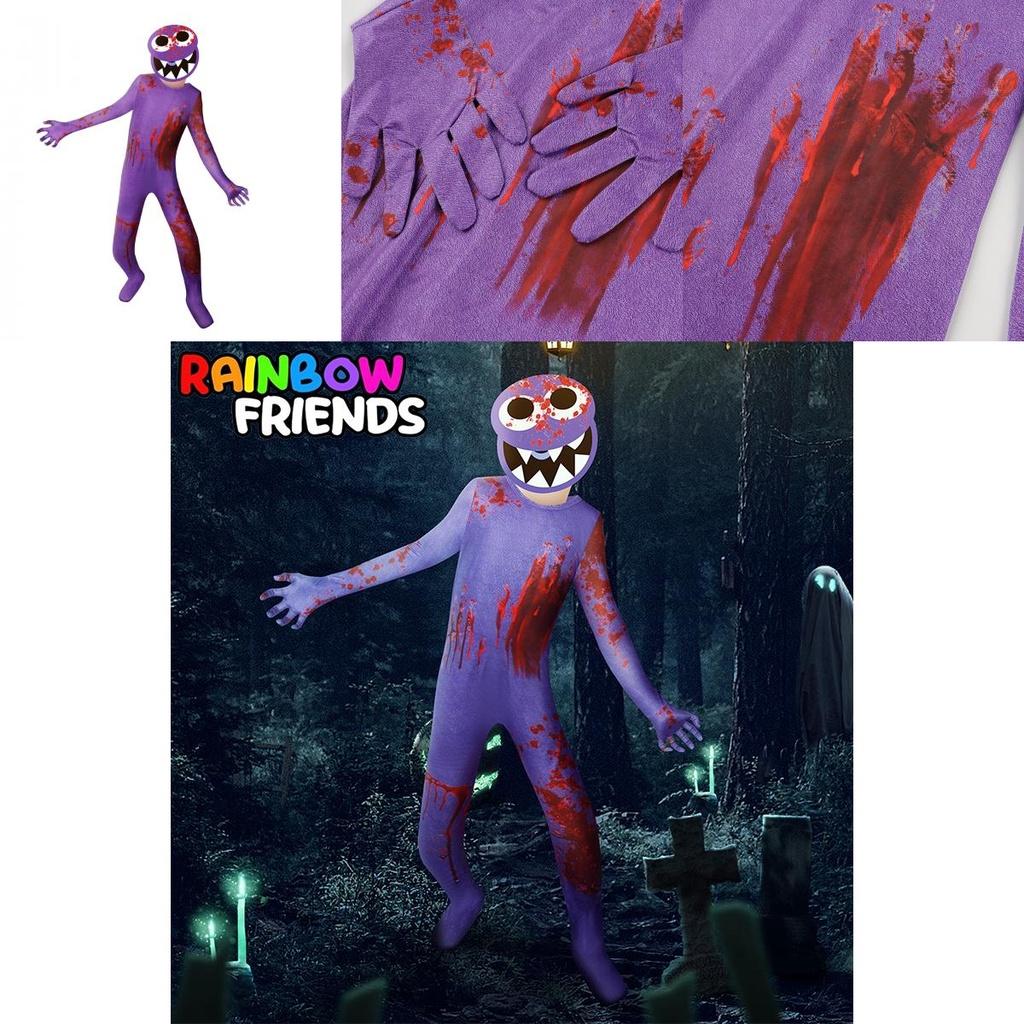 Adorable Roblox Rainbow Friends Cosplay Jumpsuit Costume For Kids' Parties And Halloween
