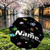 Custom Name Personalized Among Us Print Umbrella, Auto Open Close, 8‑Rib Sturdy Frame, Commute Camping Hiking Use, Birthday Gift