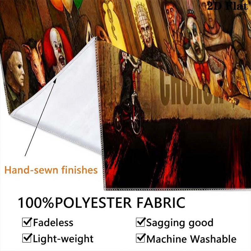 Trick R Treat Halloween Poster Tapestry Background Cloth Wallmounted Soft Atmospheric Background Cloth Background Wall Hanging Cloth