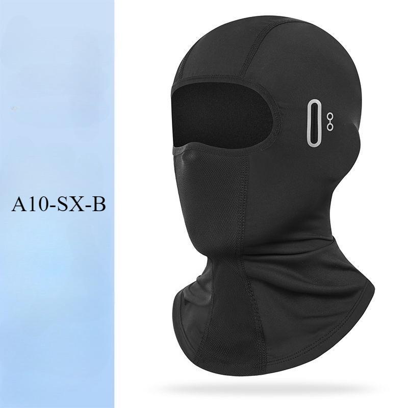 Sunscreen Face Mask Motorcycle Helmet Liner Ice Silk Quick-Dry Reflective Night Riding Antibacterial UV Protection Head Cover
