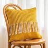 Linen Pilllow Cover with Tassels Soft Cushion Cover for Living Room Pillowcase Decorative Pillows Nordic Home Decor Cojines