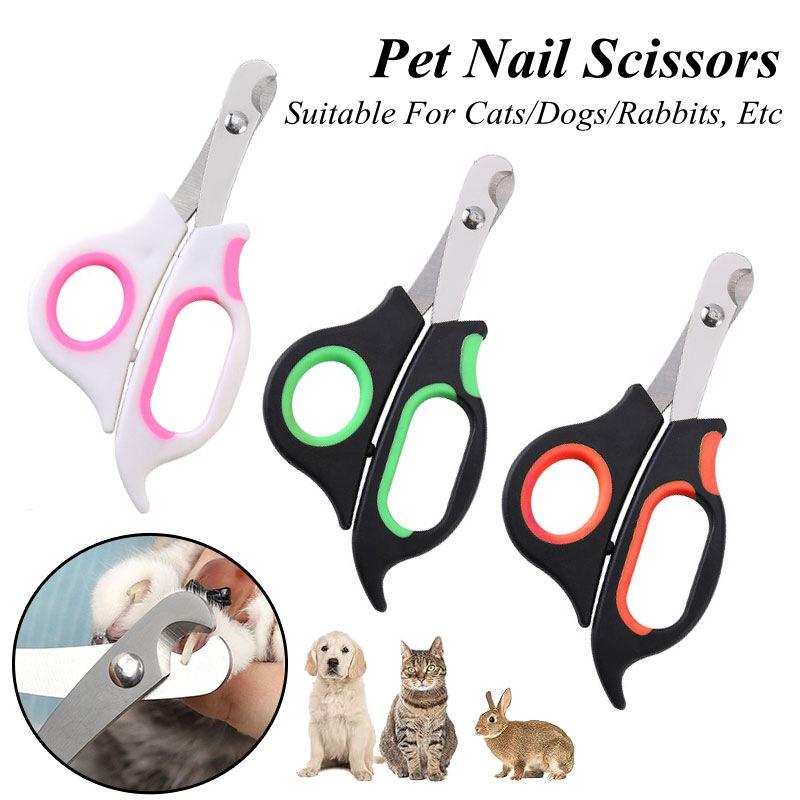 Pet Nail Care Scissors Pet Nail Scissors Rabbit Guinea Pig Cat Toe Claw Dog Trimmer Nail Cutter Nail Clipper Stainless Steel