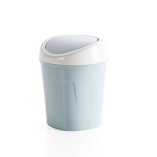 

Small Flip-Top Plain Trash Can for Living Room Coffee Table or Desktop
