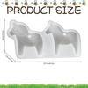 Horse Mold Horse Candle Molds Silicone Easy Release Polymer Plaster Paste Craft Moulds For Pendant Cement Gypsum Decoration