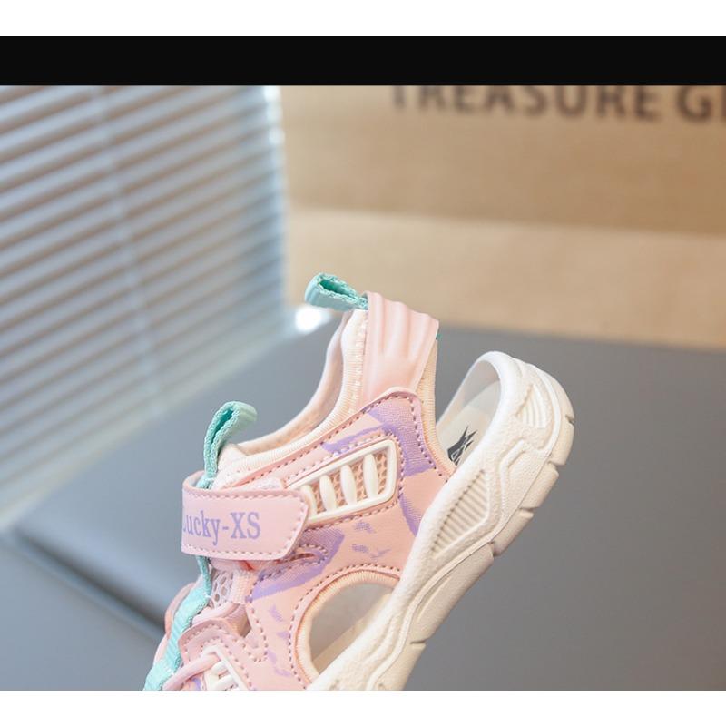 Summer new baby toddler sandals girls bag head sandals soft sole boys beach sandals