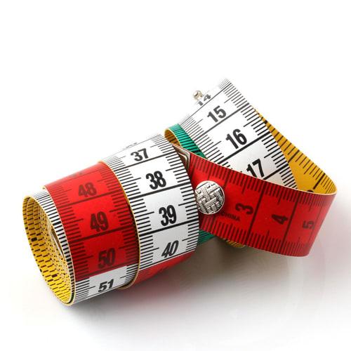 Portable and Practical Tape Measure (150cm/60inch) for Sewing and Dressmaking, Featuring a Flexible Curved Ruler, Chest Circumference, Fabric, and Tap