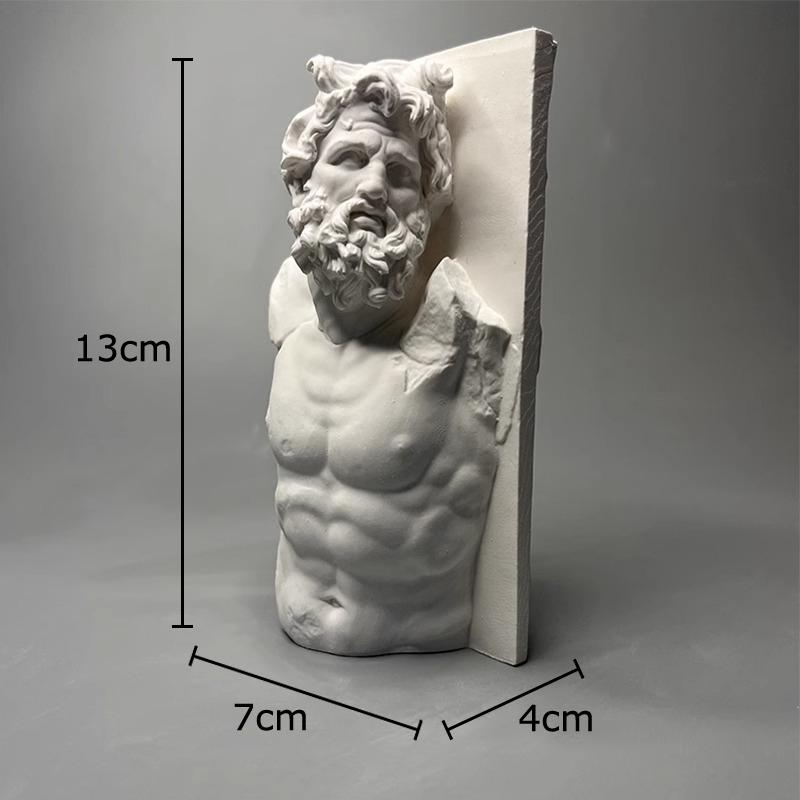 

Creative European Bodybuilding Figures Plaster Statue Desk Decoration Artwork Ornaments Character Sculpture Room Aesthetic Decor
