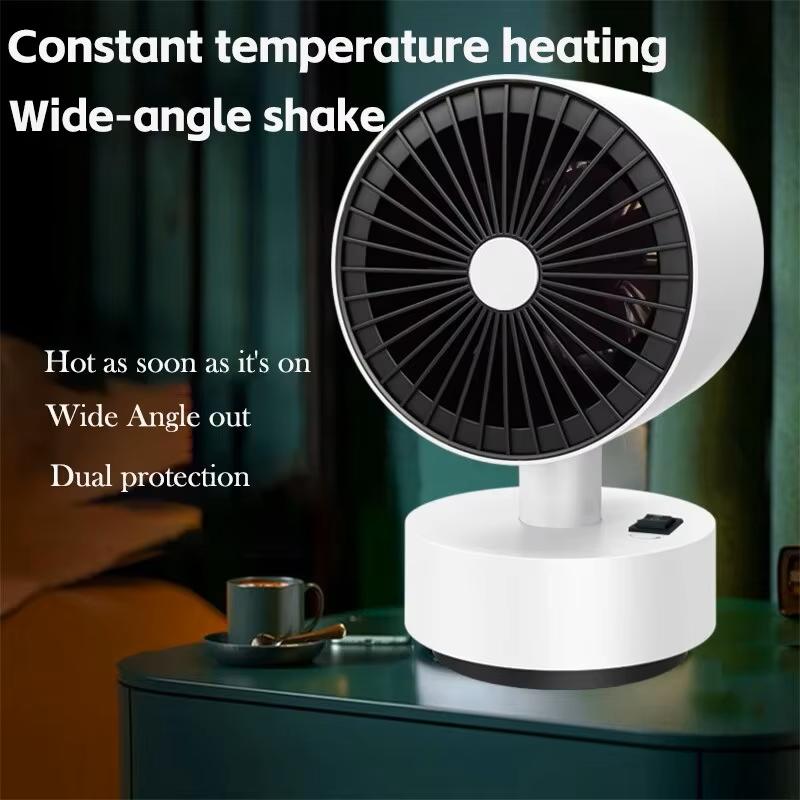 900W Mini Plug-in Electric Space Room Heater Adjustable Thermostat Personal Heater With Led Display for Office Dorm Room