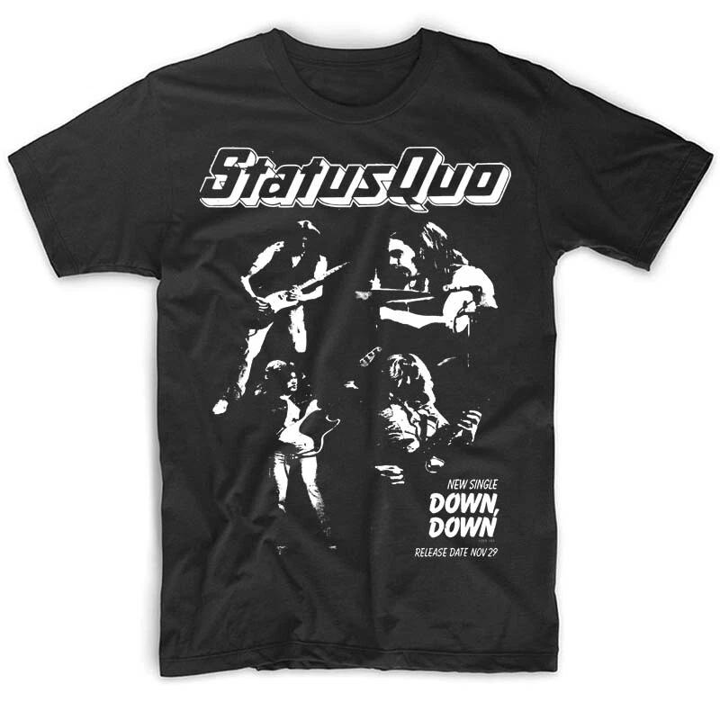 

Status Quo Down Down single T shirt BLACK all sizes S-5XL 3XL