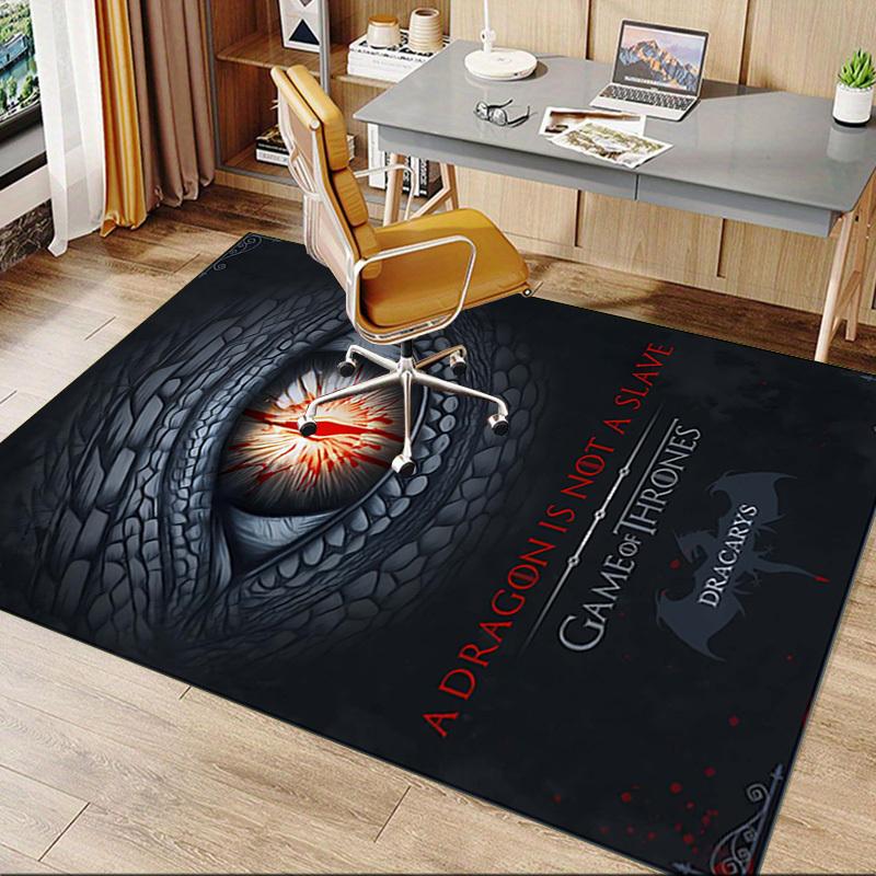 1pc DRAGON SLAVE Carpet Office Rug Mat Home Decor Area Carpet Festival Gift Office Desk Chair Carpet Longlasting Material1107L