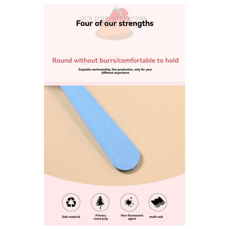 Disposable Plastic Fork And Spoon Individual Packaging For Ice Cream And Yogurt Fruit Salad Fork And Spoon