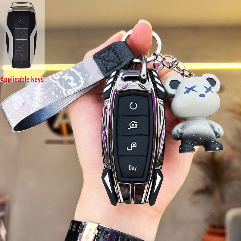 BYD Han Key Fob Cover for DMP Dolphin, Seal EV, Yuan Pro, Tang, Qin, Song Plus DMI Cars