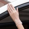 Sunscreen Gloves for Women In Summer Thin Ice Silk Design Touch Screen Anti Slip Lace Anti Outdoor Cycling and Driving