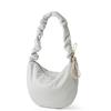 Textured Pleated Dumpling Bag Casual Crossbody Bag Large-capacity Single-shoulder Underarm Bag for Women