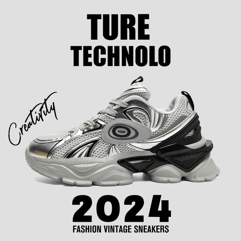 Fashion Spring and Autumn New Exquisite Men's Sneakers Trendy Versatile Casual Shoes Outdoor Soft Soled Comfortable Sports Running Shoes