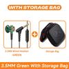 D08 Metal HiFi 3.5mm/Type-C In Ear Wired Earphone Flat Head Headsets With Mic Clear Sound Bass Headphones For Sports Music Gamer