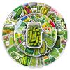 50 Sheets Cucumber Cartoon Cool Decorative Stickers for Scooters, Power Banks, and Stationery Boxes