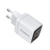 Ładowarka Sieciowa Choetech Pd6052 Usb-C Usb-A Pd 35W Gan Z Wyświetlaczem - Biała