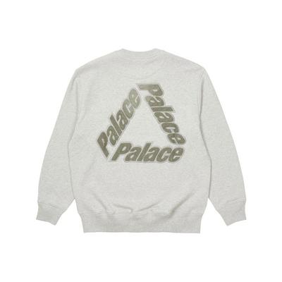 Palace Hættetrøje med bogstavlogo Unisex hættetrøjer Grå P20CS007