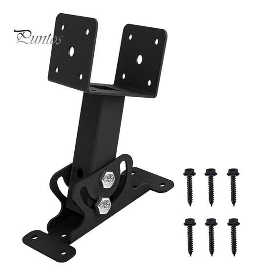 

Комплект кронштейнов для подъема крыши, высокопрочный, нержавеющий, устойчивый к коррозии, с порошковым покрытием, регулируемый кронштейн для балки стояка на крыше перголы чёрный