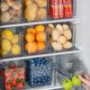 Elegant Clear Refrigerator Door Storage Box for Fresh Produce and Food Organization