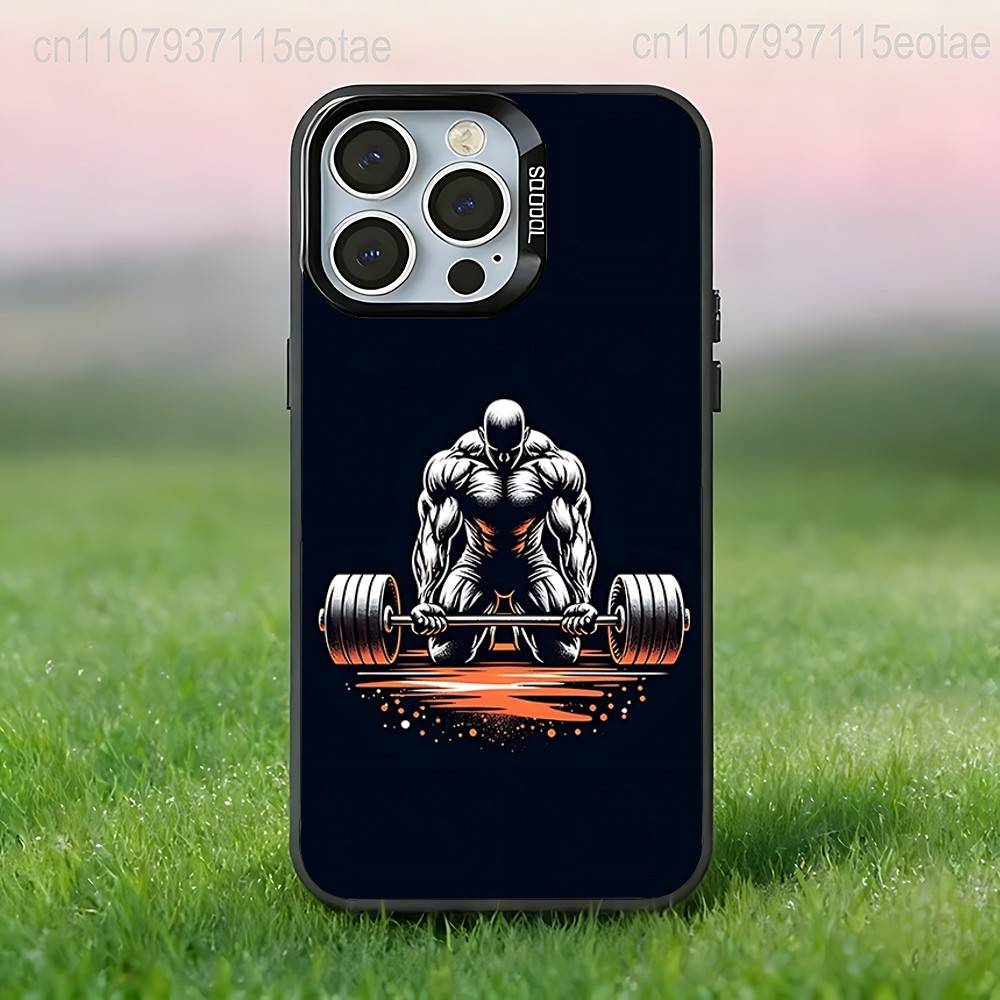 

Bodybuilding muscle training barbell Phone Case For iPhone 17,16,15,14,13,12,11,Pro,Max,Plus,E,Air,Mini Anti Fall Black Bumper iPhone13PRO
