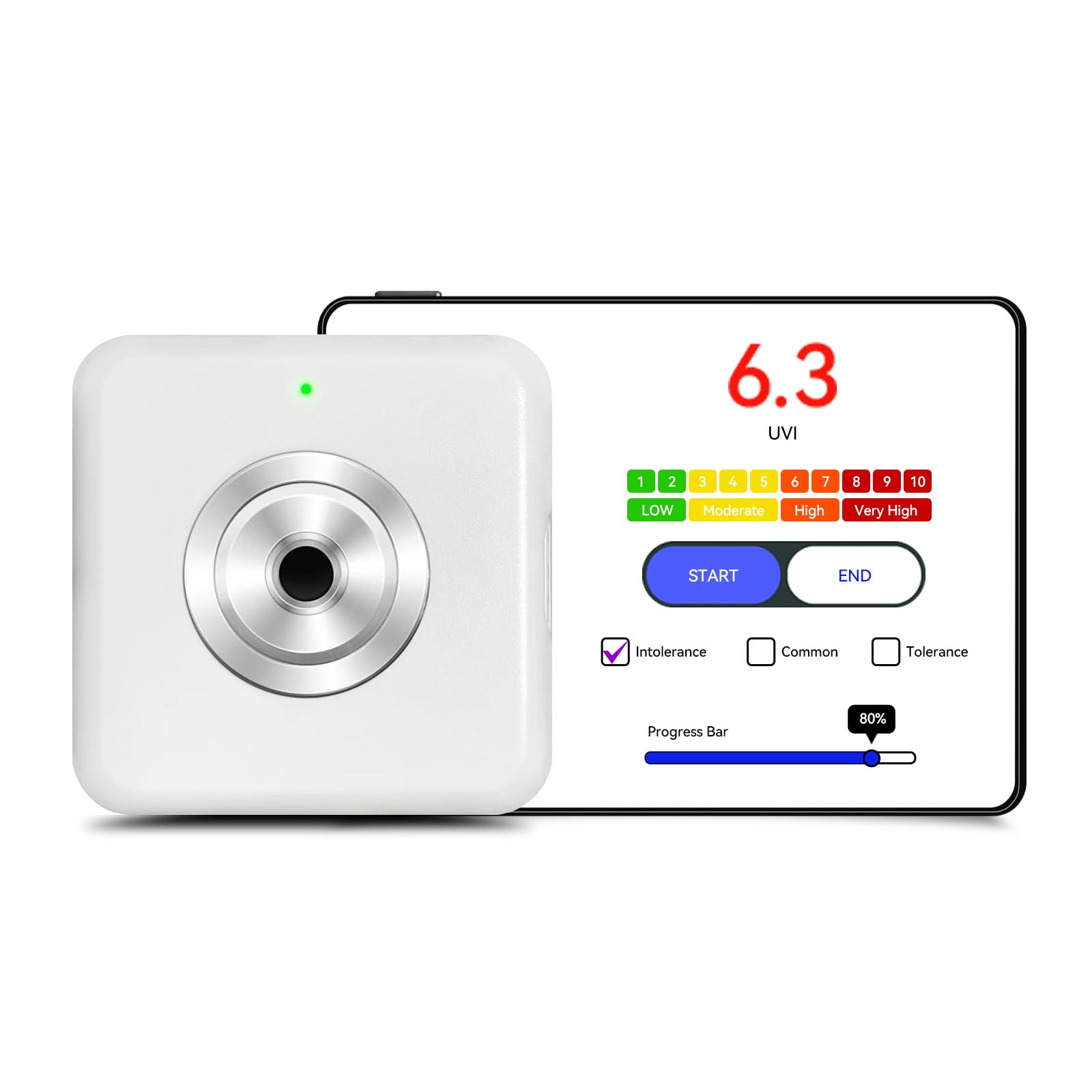 

VABIRA VBR Sun UVI Meter UV Damage Alarm Sun Protection with Beep Reminder