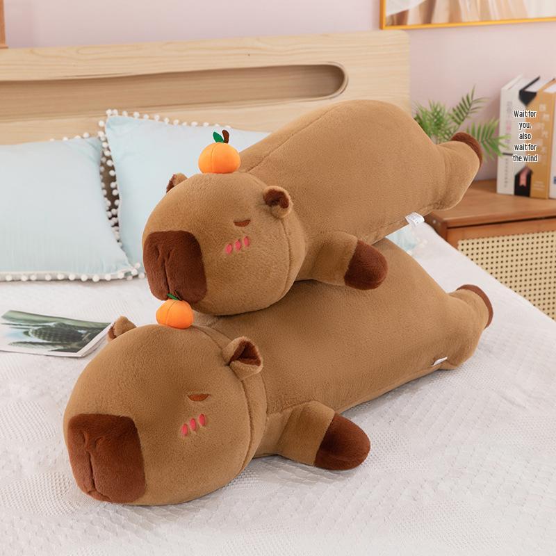 

Большая плюшевая подушка-капибара - Подарок на день рождения и спинка для кровати 50cm [0.32kg]