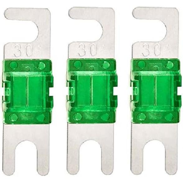 Mini ANL 30 Amp Fuse For Automotive Marine Audio Video System Electronics Fuse 3 Pack (30A) 30 Amp