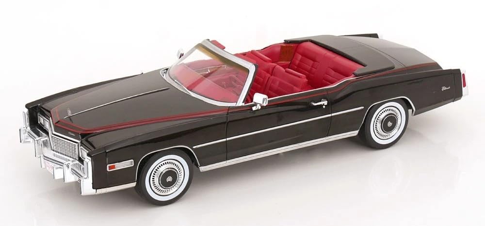 MCG Cadillac Eldorado Convertible 1976 Black Diecast 1/18 [Used]
