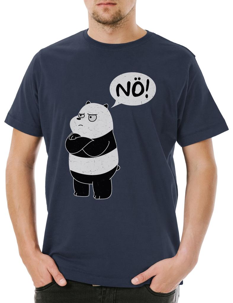 No Panda Mens T-Shirt Mens Womens Tees Top Cute No Nei Fun Fun Gift Bear Bamboo Panda Bear