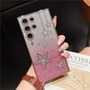 Applicable To Samsung S25Ultra Electroplating Mobile Phone Case Three-dimensional Star Rhinestone Tpu Gradual Change Glitter S23Ultra Soft Case
