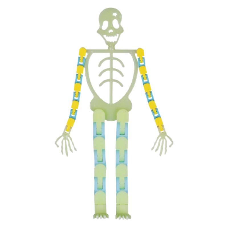 

Светящаяся цепочка-скелет, розыгрыш, сложная игрушка, Хэллоуин, держатель для телефона, подставка, игра Style B