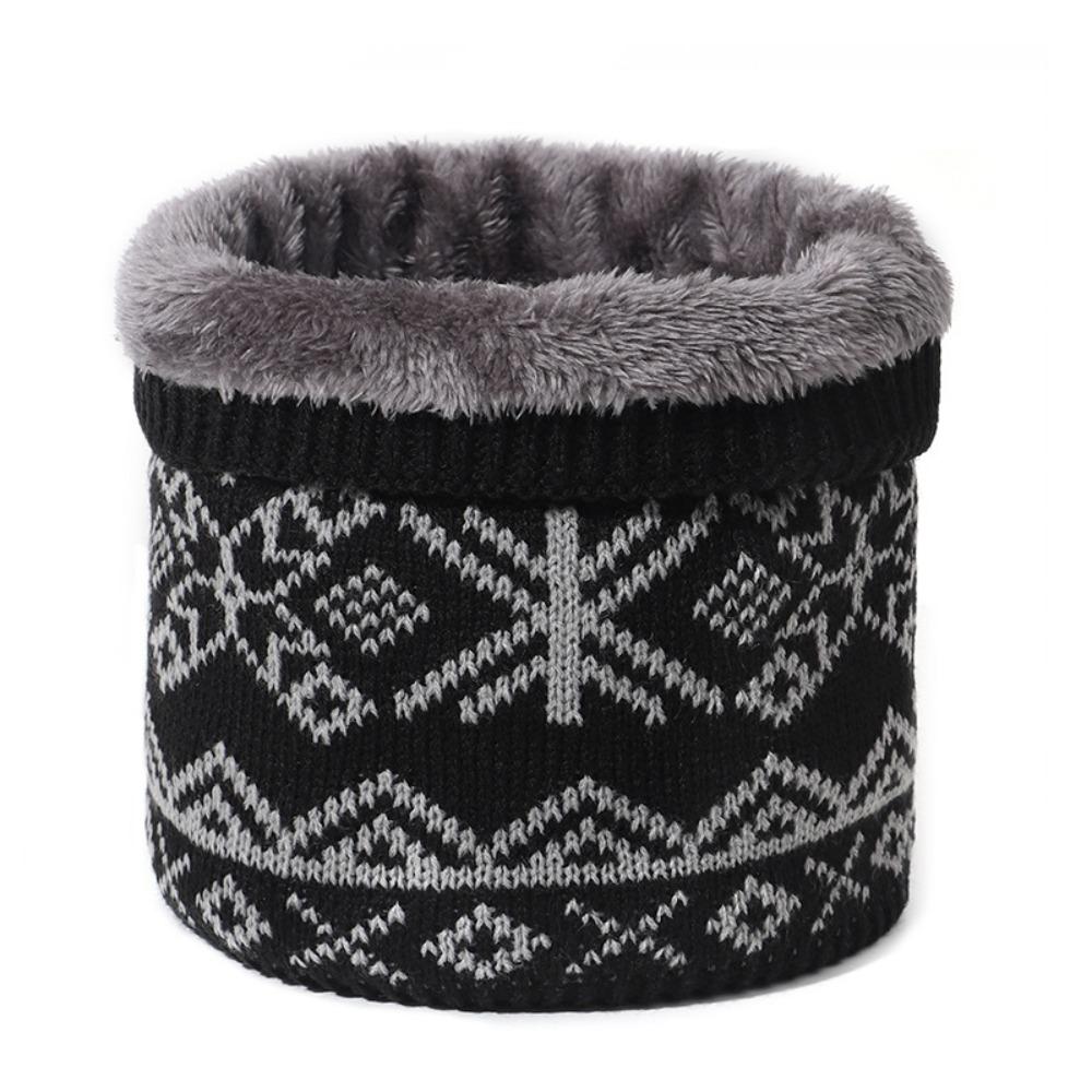 Plush Neck Scarves Thickened Lining Pullover Cap Fashion Sport Scarf