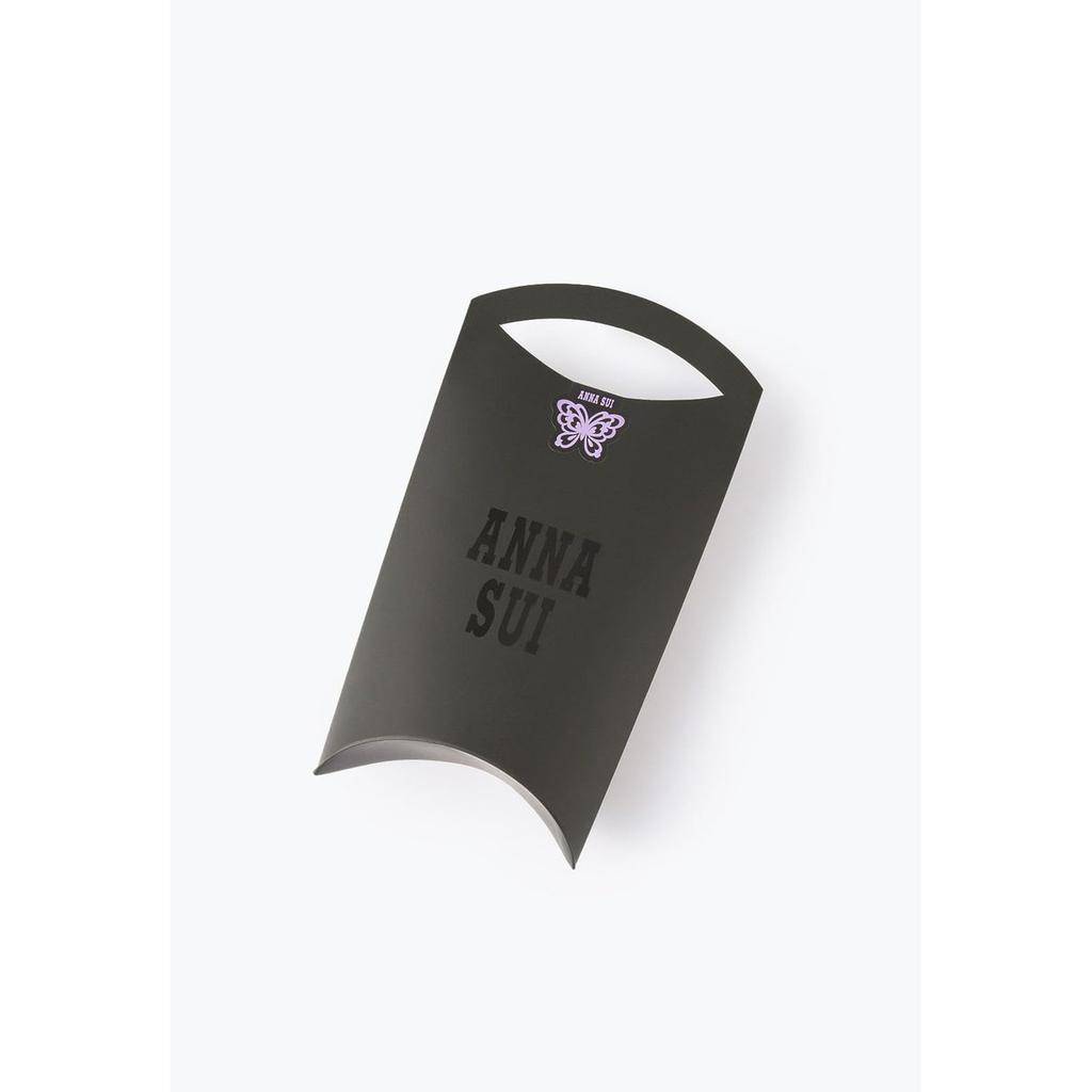 ANNA SUI Butterfly Motif Dangle Hook Earrings Silver Plated Titanium Post SAMA1540 XW