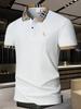 Men'S Casual Golf Shirt - "Polo" Print, Short Sleeve, Button-Up, Breathable Fabric, Perfect for Summer Outdoor Activities, Comfort Fit, Casual Attire.