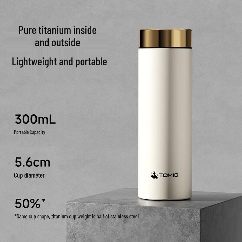 TOMIC TW60219Ti Pure Titanium Insulated Tumbler