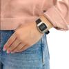 Casio VINTAGE Series - Square Fashion Sports Simple Retro Quartz Movement Resin Strap Japanese and Korean Watch Men's Watch Black Dial F-91WM-7ADF