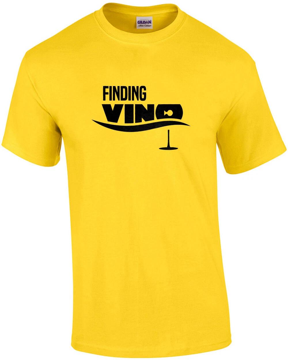 Finding Vino - Funny Wine T-Shirt - Finding Nemo Parody T-Shirt S