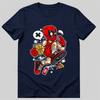 Red Mask Basketball Player TShirt Cartoon Parody Graphic Tee Unisex Adult Kids