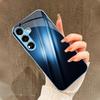 Deep Blue Business style PhoneCase for Samsung Galaxy S26 S25 S24 S23 S22 FE Ultra Plus Built-in glass feel bare machine Men