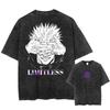 Jujutsu Kaisen Cosplay Anime Tricou Tee Maiou Bumbac Spălat Vintage