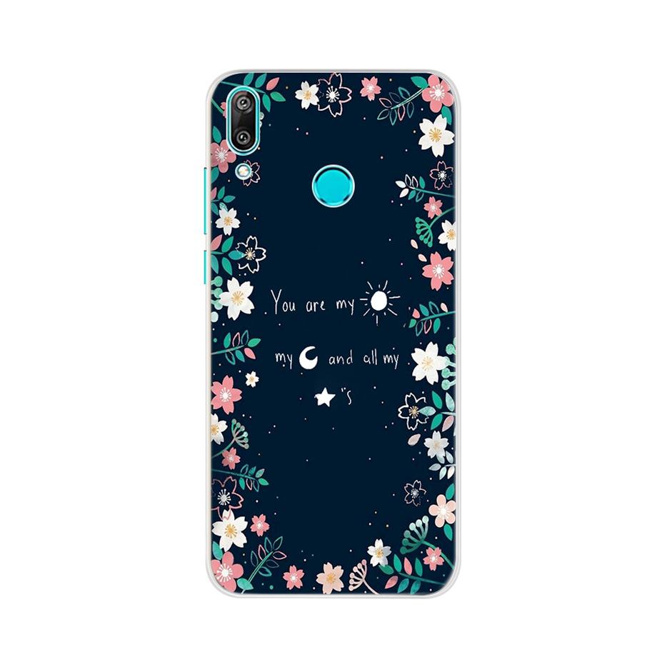 For Huawei Y7 2019 Case Silicone Cartoon TPU Cover Phone Case For Huawei Y7 2019 DUB-LX1 DUB LX1 LX2 LX3 Y 7 Prime Pro 2019 Case