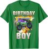 Monster Truck Birthday Boy Monster Truck Are My Jam Lovers T-Shirt Humor Funny Kids Tee Tops Sons Nephew Bithday Novelty Gifts