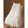 Printed Elastic Waist Half Length Skirt Print Elastic Waist Half Body Long Dress Women