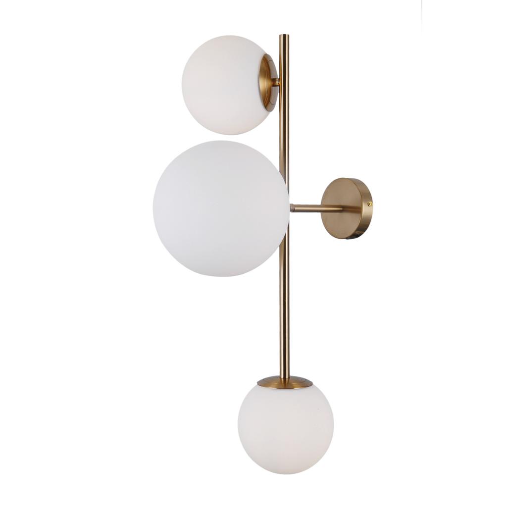 Wandleuchte Vailante 3 E14 Messing Honig Alu Italux Wl-31221-3-Hbr