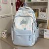 Schoolbag New High-value Ins Wind Smudging Large-capacity Backpack Mori Girl Printed Backpack Junior High School Student Backpack