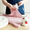 1Pc 45x65cm Nordic Simple Style Cotton Striped Table Napkin Kitchen Tea Towel Scouring Pad Dishwashing Cloth